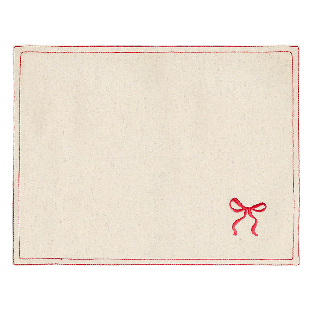 Салфетка под приборы fancy bows бежевого цвета из коллекции essential, 35х45 см