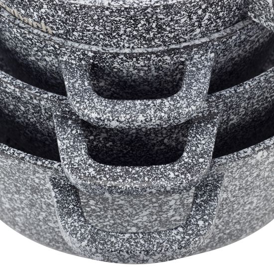 Набор посуды 9 предметов Ofenbach NB 100505 ковш 16 см; кастрюли 16 см; 20 см; 24 см; прихватки 2 шт.