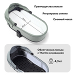 Детская коляска Rant Flex Therm Soft 3 в 1 с автокреслом Cruise Grey Forest Green