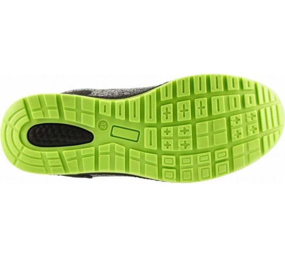 Полуботинки рабочие LACE SYSTEM S1PS SR FO серый меланж/зеленый KEMINITZ Högert, арт. HT5K578