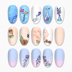 Пластина для стемпинга Born Pretty 12*6 см 51441 BP-L008 Flower tango