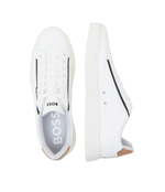 Кожаные кроссовки rhys BOSS BLACK - белый(50502869)