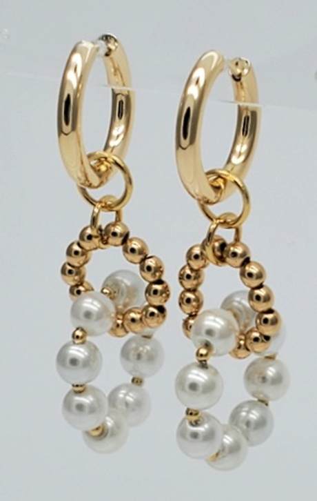 91001116 Серьги SELENA PEARLS