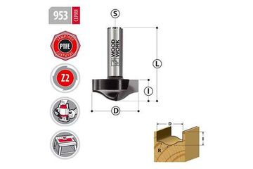 Фреза профильная врезная D=34.9 мм, I=16 мм, L=54 мм, S=12 мм, Z=2 WOODWORK 953.3516.12