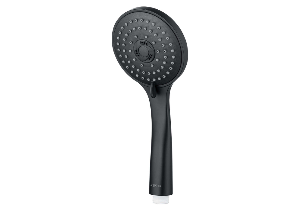 Ручной душ 3jet AQUATEK, матовый черный AQ2003MB