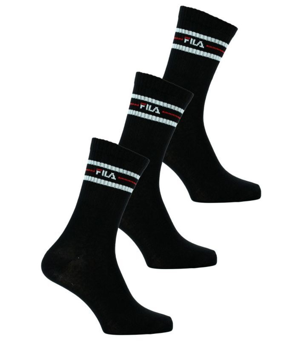 Теннисные носки Fila Lifestyle socks Unisex F9092 3P - Black