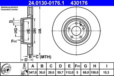 ATE - 24013001761-ATE - Brake Disc
