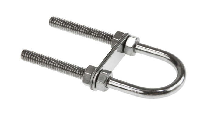 Рым-болт U-образный D6.3 мм, Lрез. 48 мм