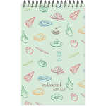 Блокнот формат А6 100 листов на металлическом гребне