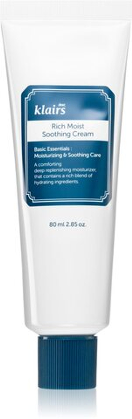 Klairs Rich Moist Soothing Cream - интенсивно увлажняющий и смягчающий крем /   80  ml  / GTIN 8809572891113