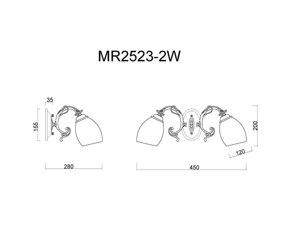 Бра MyFar Biene MR2523-2W