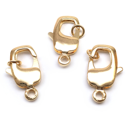 Замок - лобстер 20х12 мм, позолота