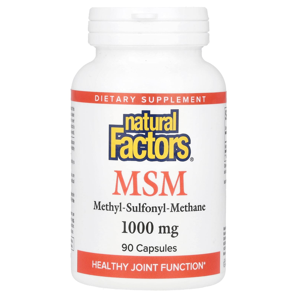 Natural Factors, МСМ, 1000 мг, 90 капсул