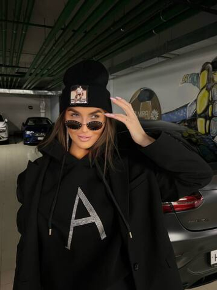 Спортивная шапка бини зимняя с подворотом "Вратарь"