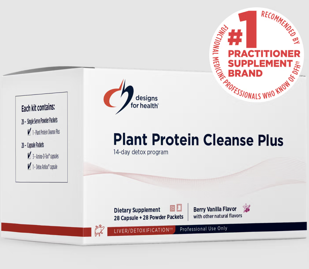 Designs For Health - Plant Protein Cleanse Plus Berry Vanilla 14 Day Detox Program