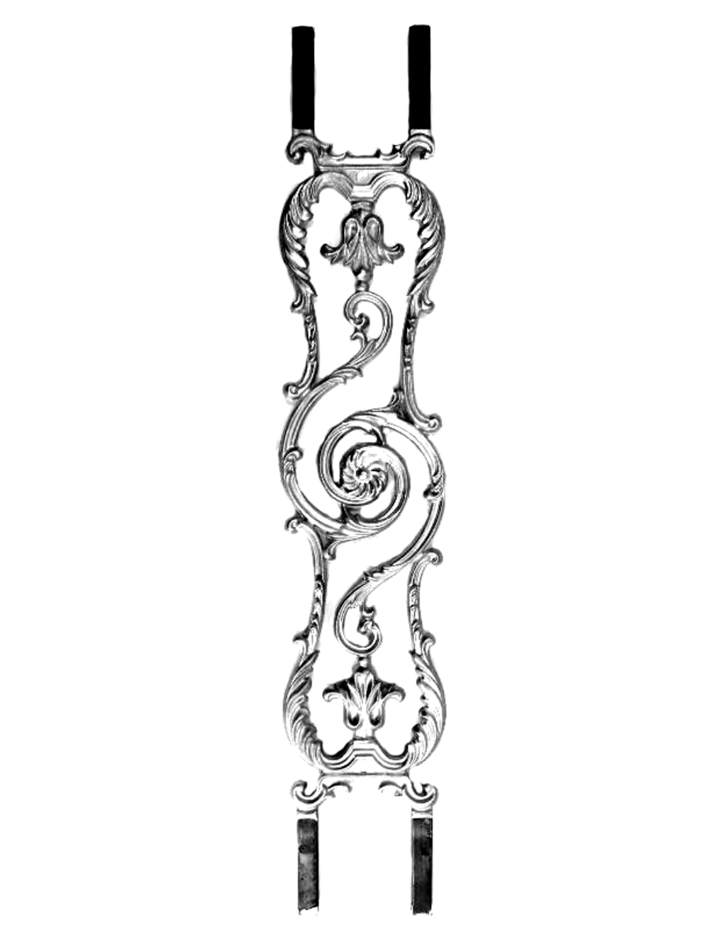 Балясина литье 850х160 мм, алюминий, 1 шт.