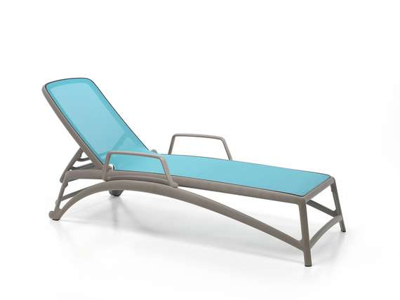 Шезлонг Atlantico, тортора/голубой