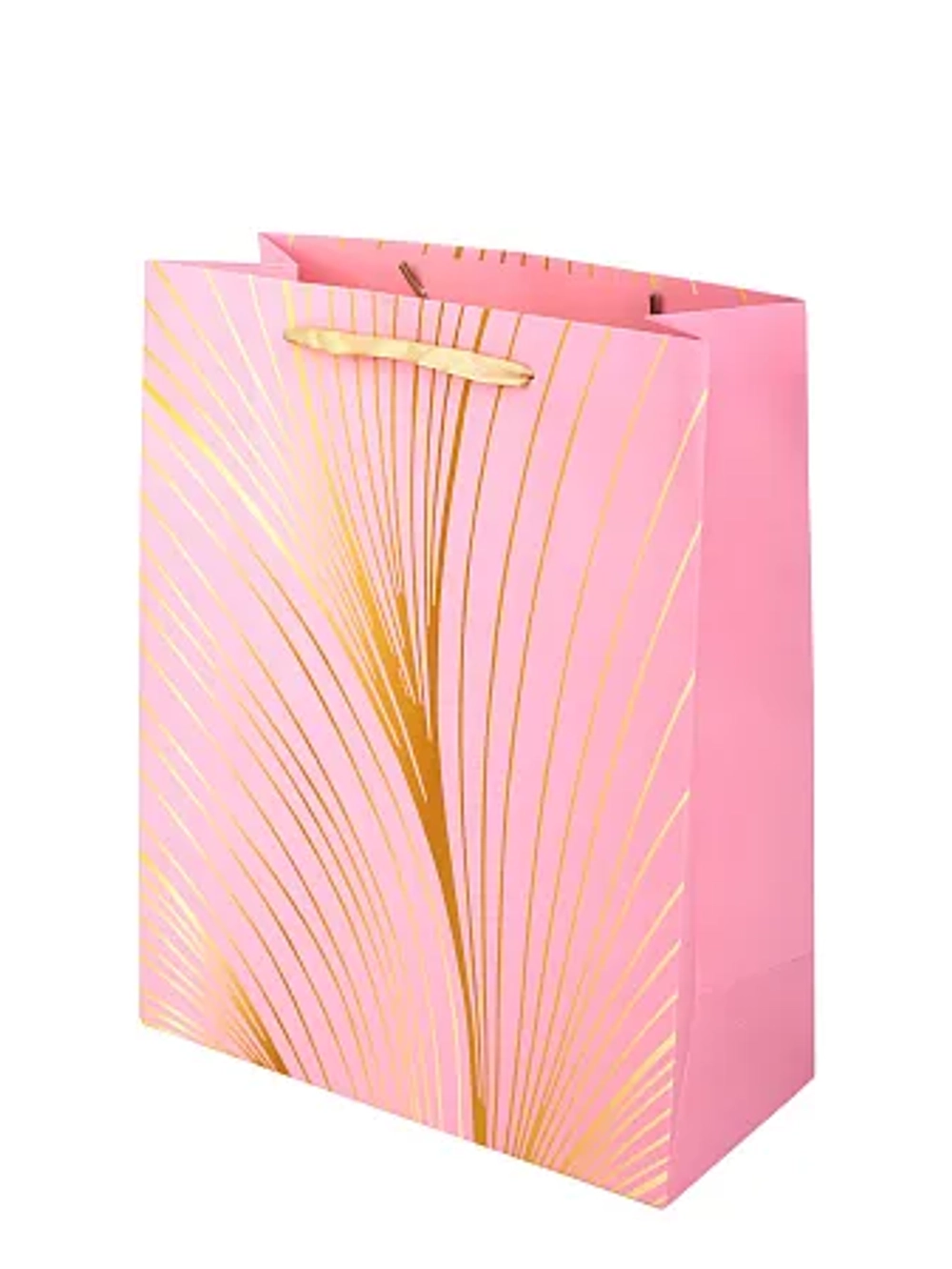 Пакет бумажный "Розовая вспышка" 32х26х12см