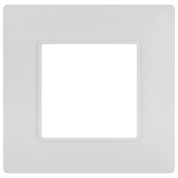 Рамка для розеток и выключателей ЭРА Elegance 14-5001-01М на 1 пост, белый матовый