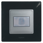 Датчик движения двухпроводной 400Вт с регулировкой выдержки времени, освещенности и радиуса обнаружения - алюминий ETIKA Legrand