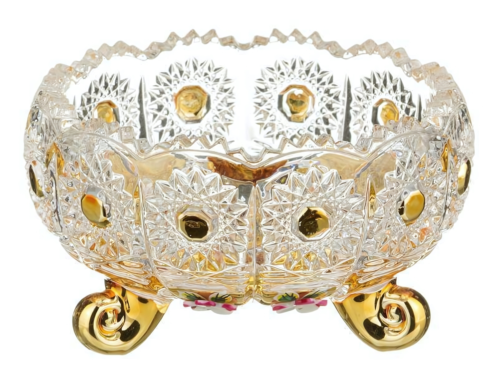 Конфетница "Gold Glass" 11см