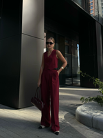 Брюки Office винный