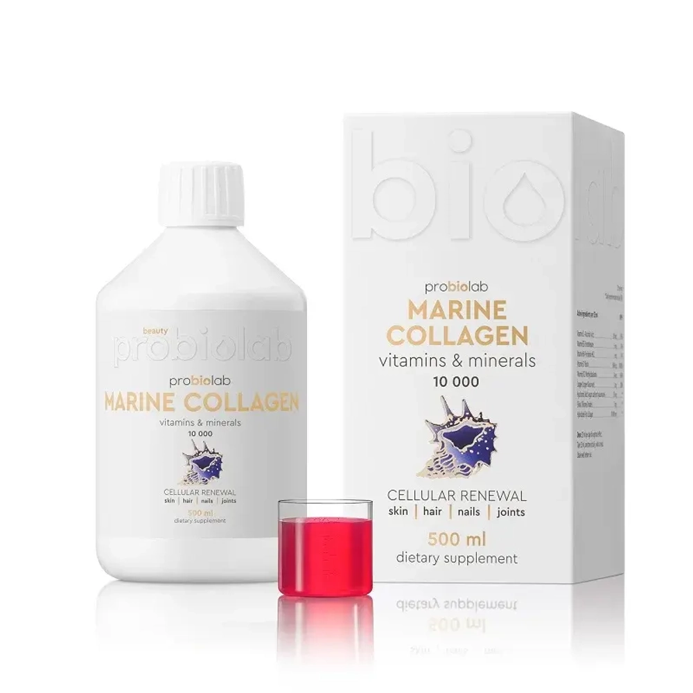 PROBIOLAB COLLAGEN (FISH) LIQUID Морской коллаген (рыбий) питьевой 500 мл
