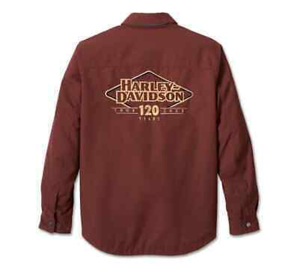 Мужская текстильная куртка Harley-Davidson® 120th Anniversary красная