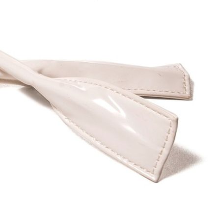 Ручки сумочные круглые широкие 53см, белый лаковый [12]