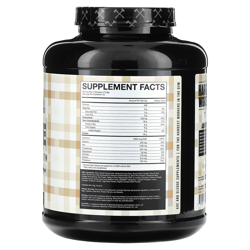 Axe & Sledge Supplements, Home Made, заменитель пищи, со вкусом ванили, 2845 г (100,35 унции)