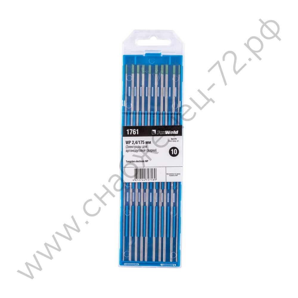 Вольфрамовый электрод WP 2,4мм / 175мм (1шт.) FoxWeld