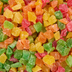 Цукаты папайя (кубики цветные), 1кг