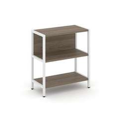 Shelf System Односекционный стеллаж двухярусный SN.STM-211 Вяз Благородный/Металл Белый 810*400*879
