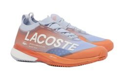Мужские кроссовки теннисные Lacoste AG-LT25 Lite Clay - light blue/orange