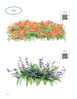 Colored pencil landscape painting with four seasons. Coloring Book