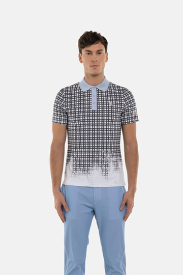 Мужское поло HYDROGEN PAINTED TARTAN TECH POLO TARTAN (GL0003)