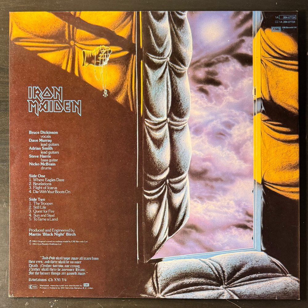 Iron Maiden ‎– Piece Of Mind (Европа 1983г.)