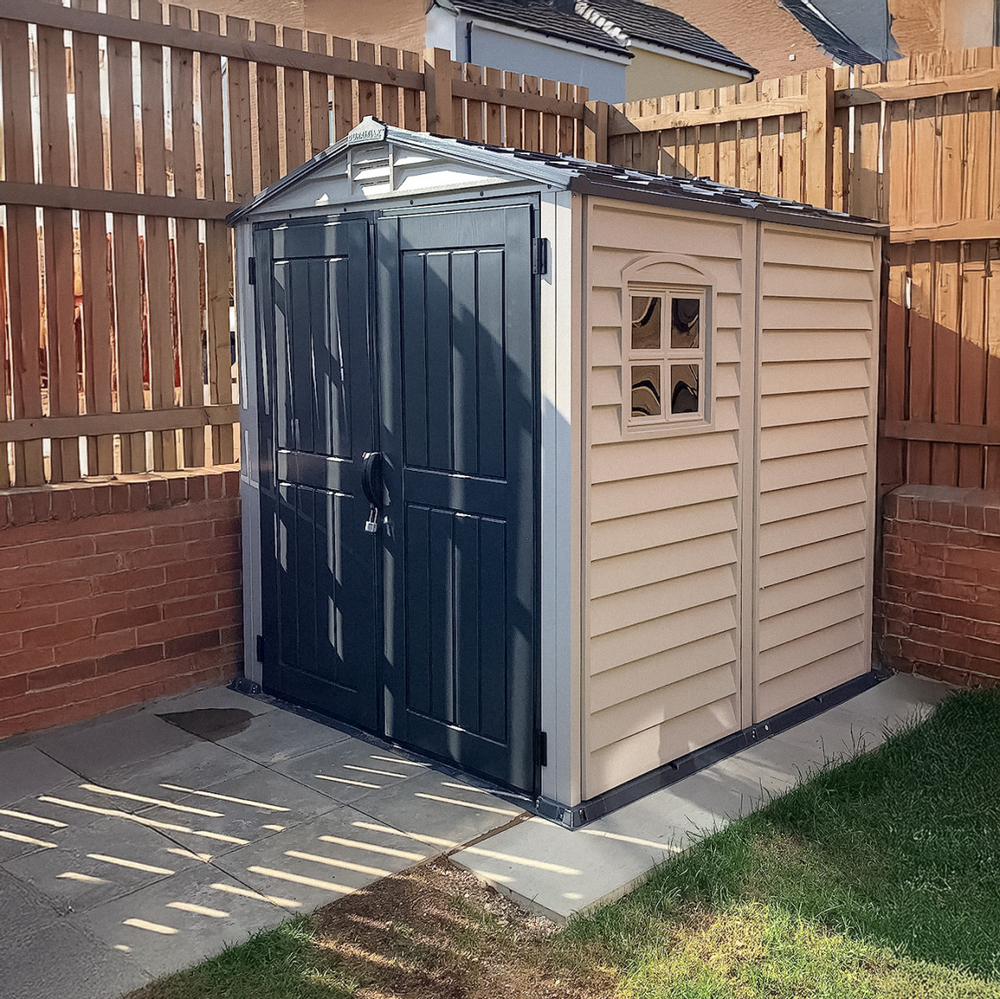 Сарай-хозблок пластиковый для дачи StoreMate Plus (234х313х186 см)