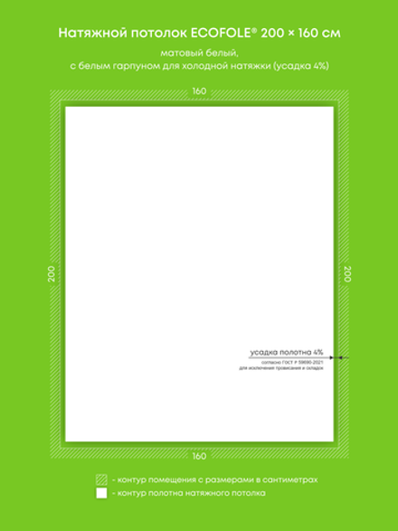 Натяжные потолки 3.2 м2, 1.2 м2