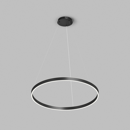 Светильник подвесной RAYDIA, 60 Вт, 3000–4000К, ?800?1500 мм, металл+акрил, черный, свет вверх/вниз