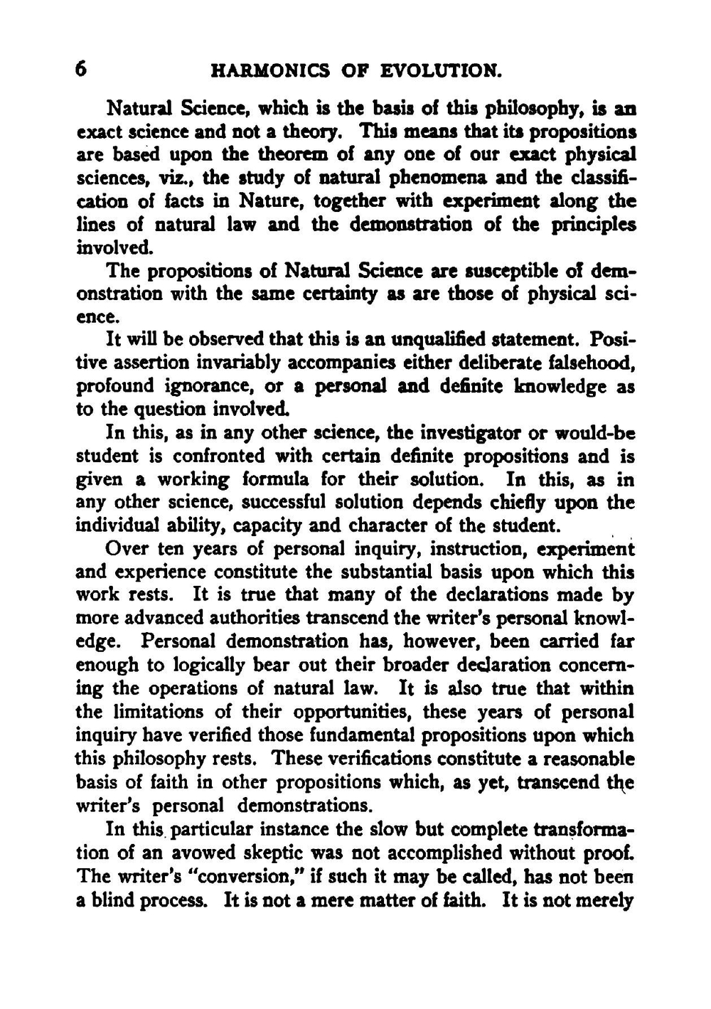 Harmonics of Evolution: The Philosophy of Individual Life, Based Upon Natural Science, as Taught . | Florence Chance Huntley