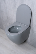 Унитаз подвесной Tornado Gid Tr2122TF-Lgm 62259Y серый матовый 49x36x36