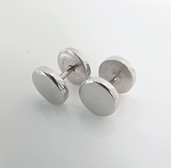 Серьги пусеты "Эстерелла", серебро 925*, родированные/ Ф