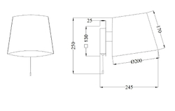 Бра Maytoni MOD613WL-01B