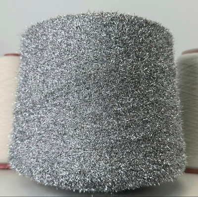 LUNA - COFIL; 63% металлизированный люрекс, 37% п/а; травка; 280/100гр; col. 201 argento; цвет: серебро; S501