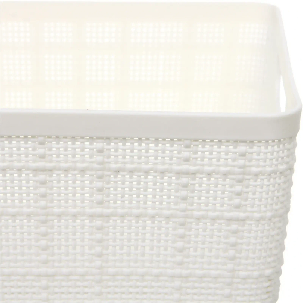 Корзина - органайзер для хранения «СТЭНТ», цвет белый, 24*18.5*10.2см