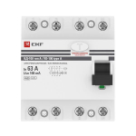 Устройство защитного отключения ВД-100 4P 63А 100мА тип А эл-мех EKF PROxima