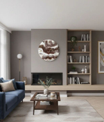 Настенные часы ручной работы «Бронзовая река»