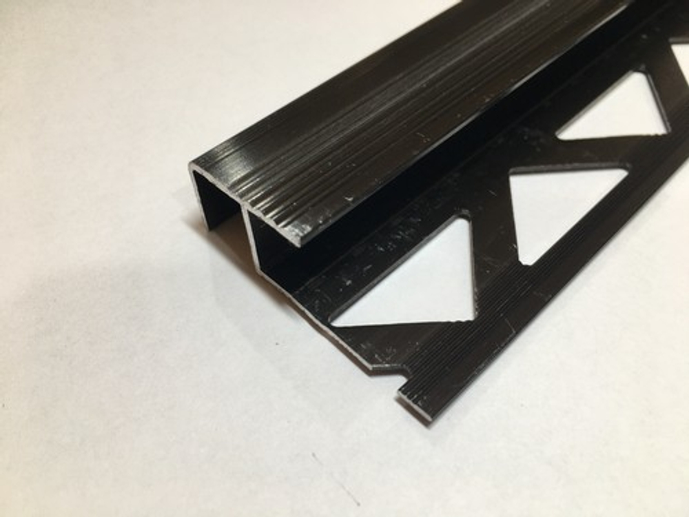 АПZR 12мм "DO-2" 2,7м Коричн. глянец ZR-об. 20мм на порог анод. алюм.