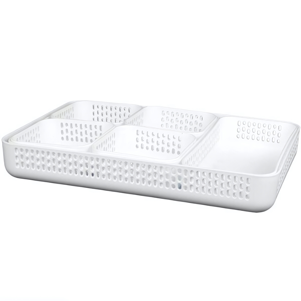 Набор органайзеров UNO (сет 1) в комплекте 6 штук цвет белый